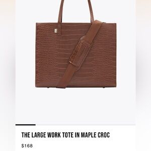 BEIS Maple Croc Laptop Bag